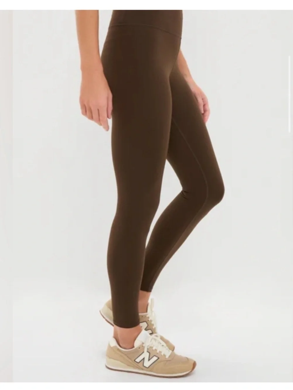 TNUCK SPORT Chocolate Brown High Rise Compression Spandex MacKenzie Legging Sz S